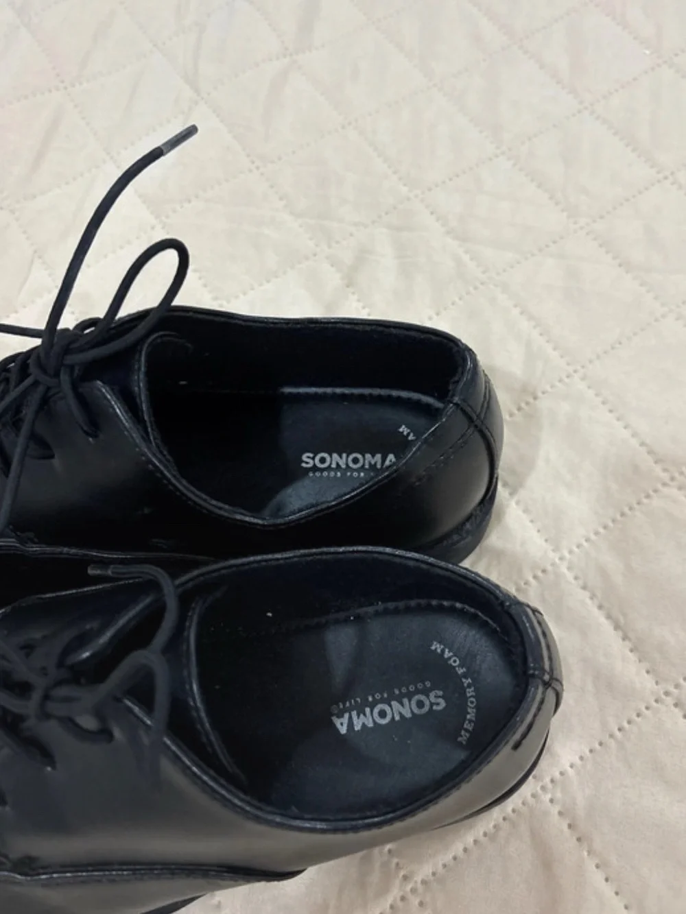 Kohl's Black boys Leather Lace-Up Derbys